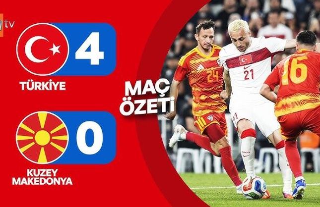 Türkiye Turnuvaya Çok Hızlı Başladı! Türkiye 4 – 0 Kuzey Makedonya