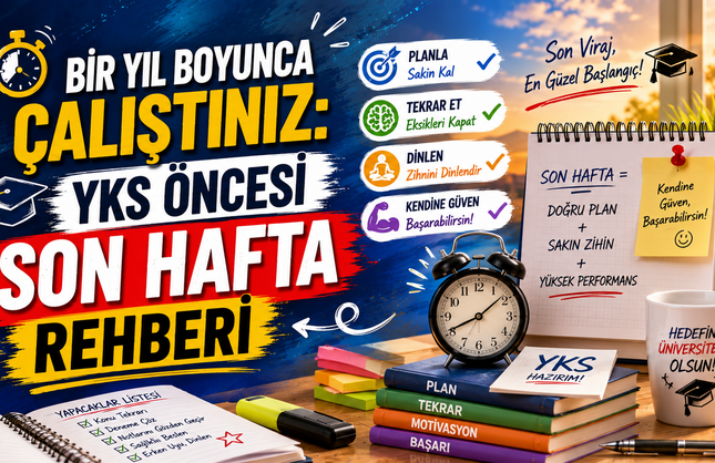 Bir Yıl Boyunca Çalıştınız: YKS Öncesi Son Hafta Rehberi