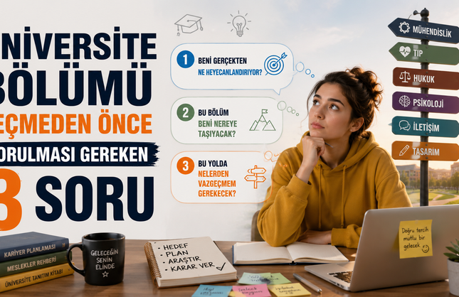 Üniversite Bölümü Seçmeden Önce Sorulması Gereken 3 Soru