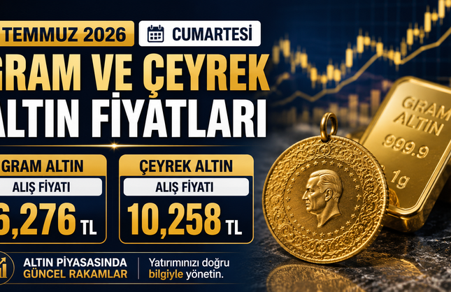 4 Temmuz 2026 Cumartesi Gram Ve Çeyrek Altın Fiyatları