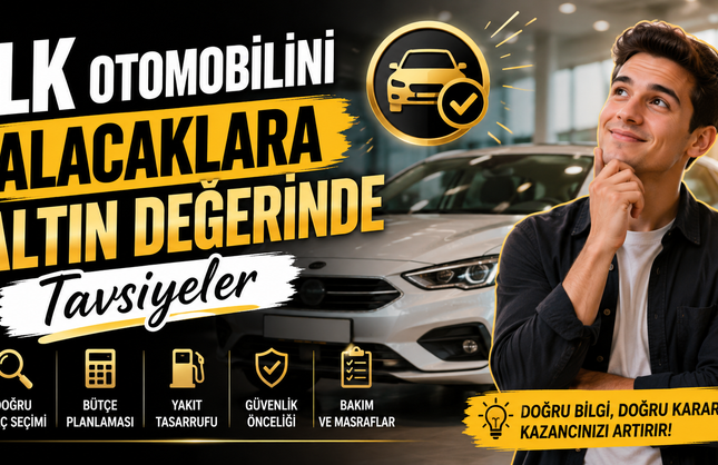 İlk Otomobilini Alacaklara Altın Değerinde Tavsiyeler