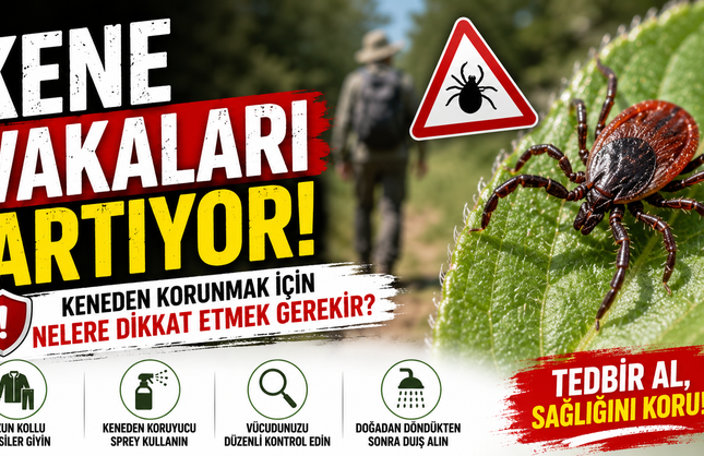Kene Vakaları Artıyor! Keneden Korunmak İçin Nelere Dikkat Etmek Gerekir?
