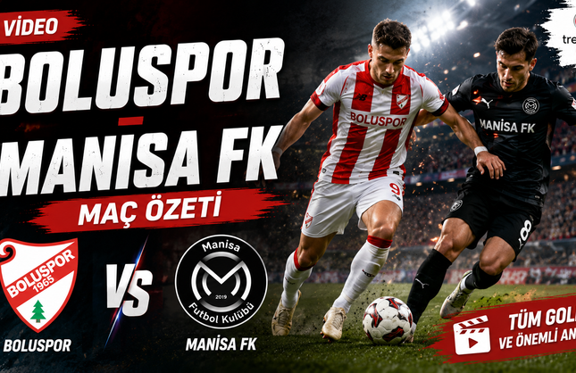 Video || Boluspor – Manisa FK Maç Özeti Trendyol 1.Lig 1. Hafta Mücadelesi