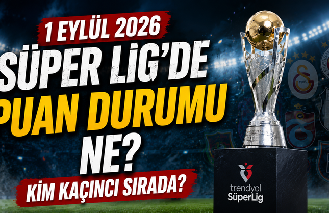 1 Eylül 2026 Süper Lig’de Puan Durumu Ne? Kim Kaçıncı Sırada?
