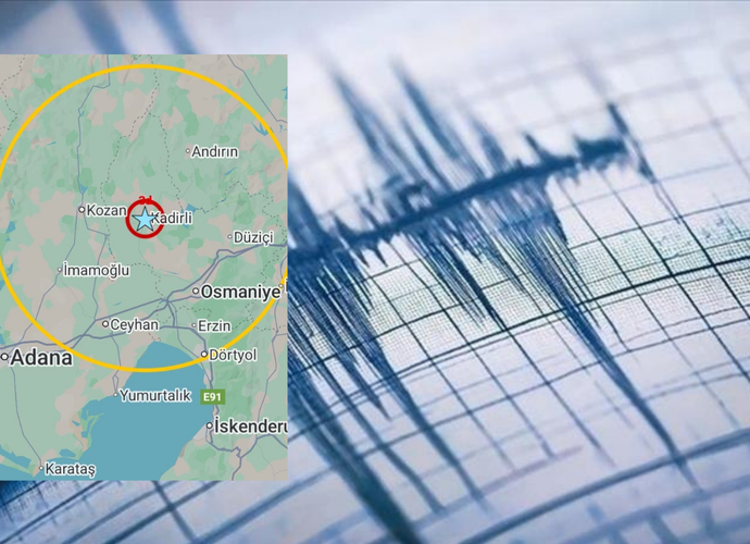 Osmaniye'nin Kadirli İlçesinde Peş peşe 3,8 Deprem Meydana geldi !
