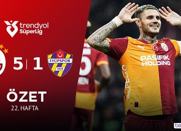 Galatasaray 5 – 1 Eyüpspor. Icardi Maçın Yıldızı Seçildi...