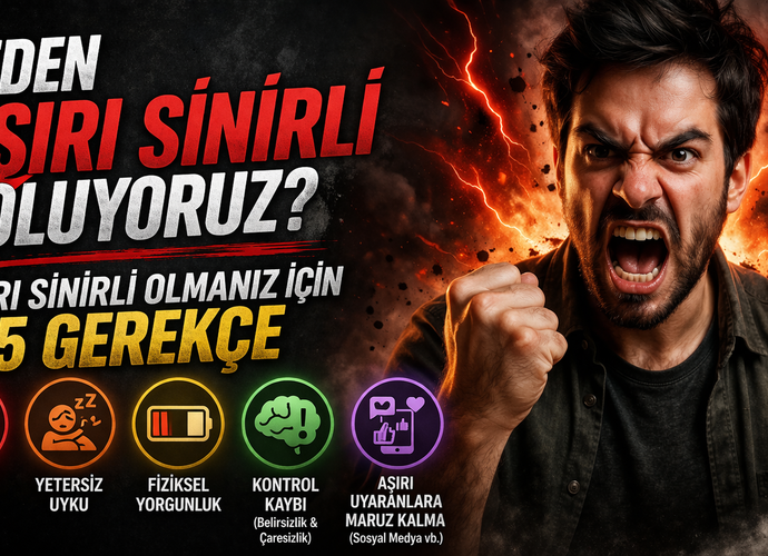 Neden Aşırı Sinirli Oluyoruz? Aşırı Sinirli Olmanız İçin 5 Gerekçe