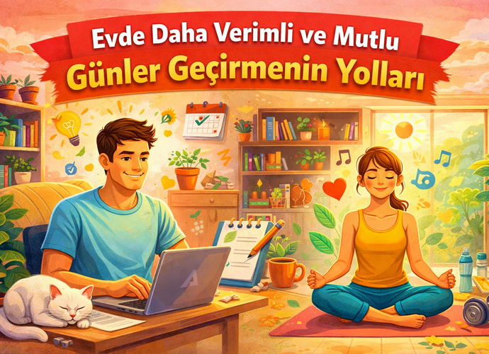 Evde Daha Verimli Ve Mutlu Günler Geçirmenin Yolları