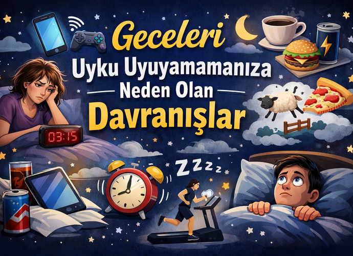 Geceleri Uyku Uyuyamamanıza Neden Olan Davranışlar