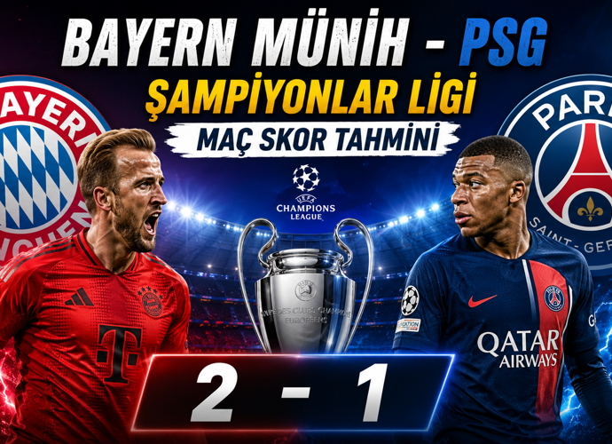 Bayern Münih- PSG Şampiyonlar Ligi Chat Gpt Maç Skor Tahmini