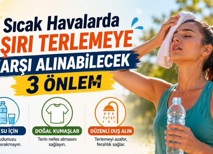 Sıcak Havalarda Aşırı Terlemeye Karşı Alınabilecek 3 Önlem