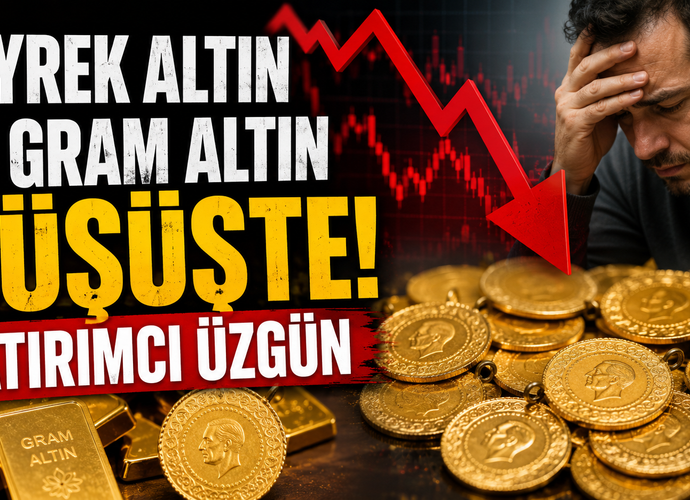 Çeyrek Altın Ve Gram Altın Düşüşte! Yatırımcı Üzgün