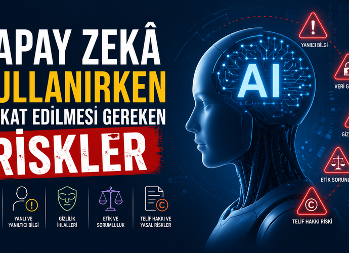 Yapay Zekâ Kullanırken Dikkat Edilmesi Gereken Riskler