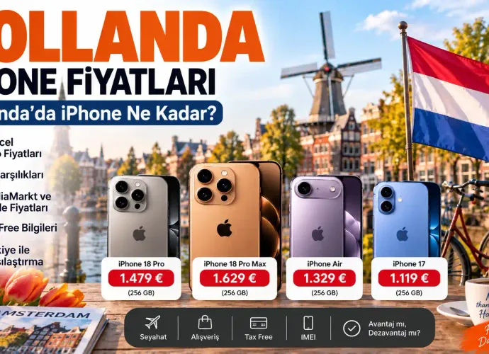 Hollanda’da iPhone Fiyatları Ucuz mu? 18 Pro Max ve Güncel Modeller