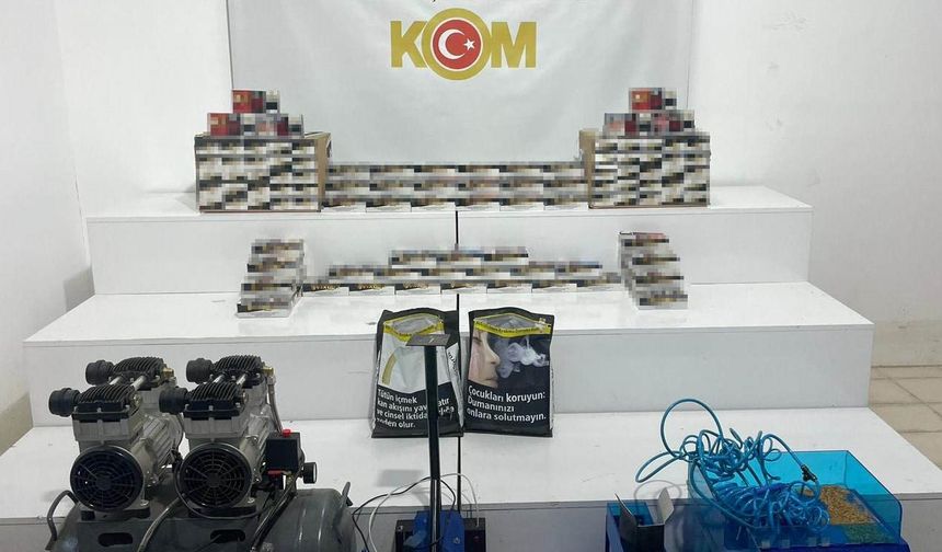 Samsun’da 35 bin 600 adet makaron ele geçirildi