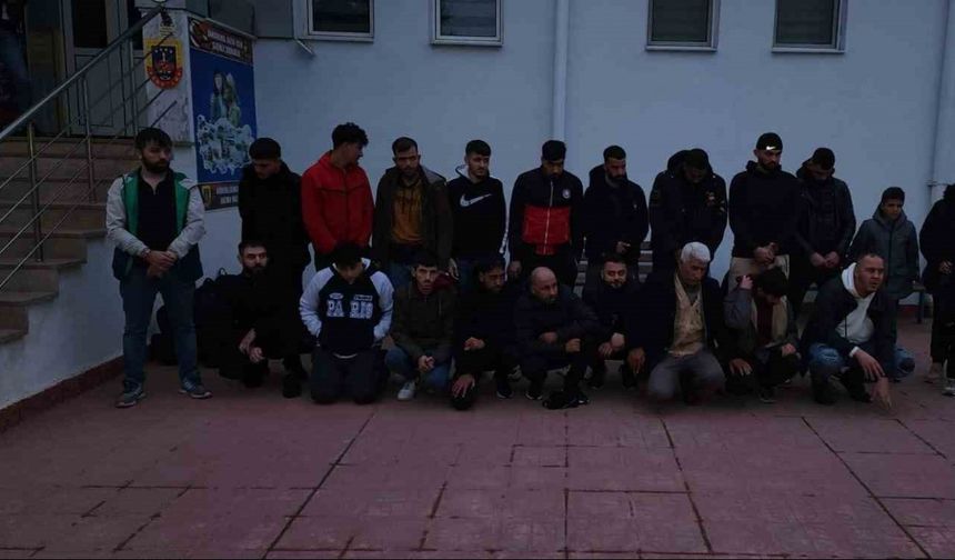 Tekirdağ’da 21 kaçak göçmen yakalandı