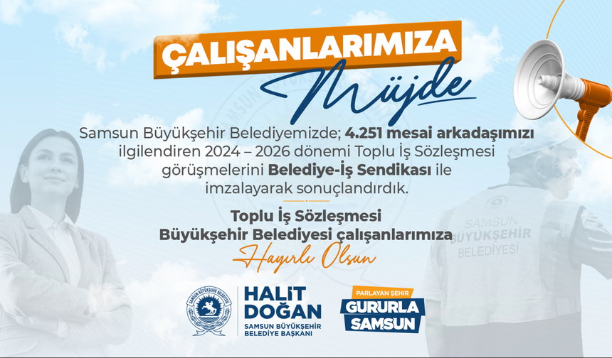 BÜYÜKŞEHİR’DE SENDİKA İMZASI ATILDI