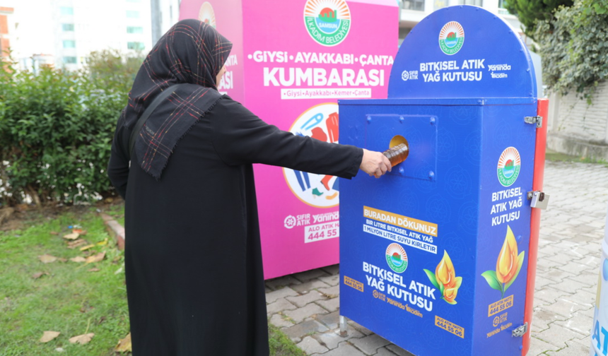 İlkadım Belediyesi, Bitkisel Atık Yağları Geri Dönüşüme Kazandırıyor