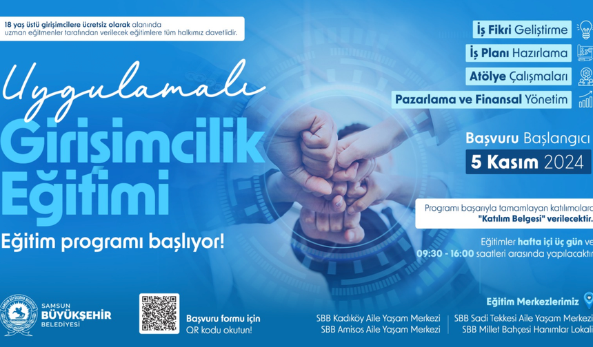 BÜYÜKŞEHİR’DEN “GİRİŞİMCİLİK” EĞİTİMİ