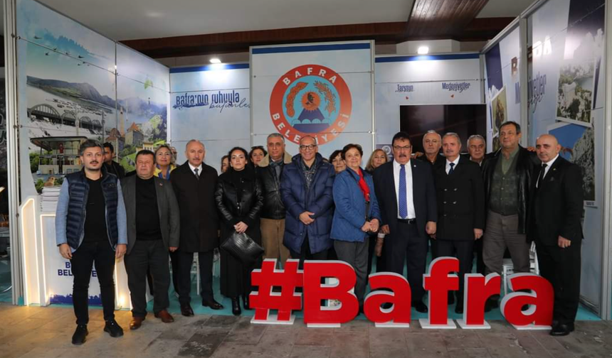 BÜYÜK SAMSUN TANITIM GÜNLERİ’NDE BAFRA STANDINA YOĞUN İLGİ!