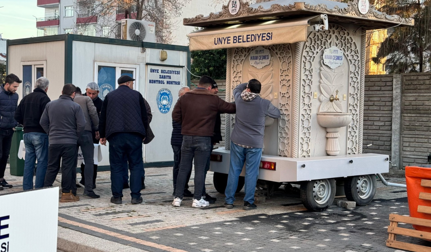 ÜNYE BELEDİYESİ’NDEN “GÖNÜLDEN SOFRALARA” HİZMET