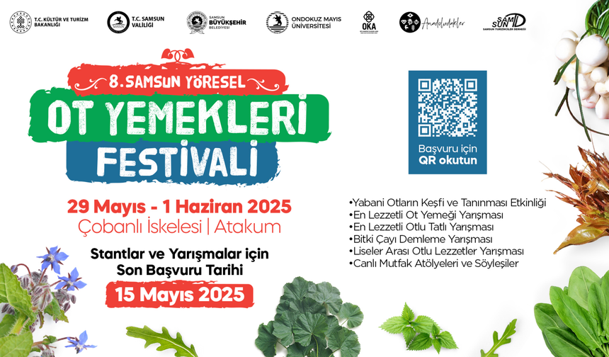 SAMSUN OT YEMEKLERİ FESTİVALİ İÇİN BAŞVURULAR BAŞLADI