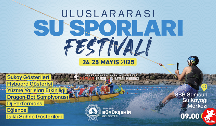 SAMSUN ULUSLARARASI SU SPORLARI FESTİVALİ BAŞLIYOR