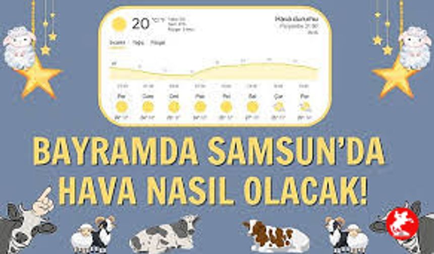 Bayramda Samsun’da Hava Nasıl Olacak? İşte Gün Gün Detaylar