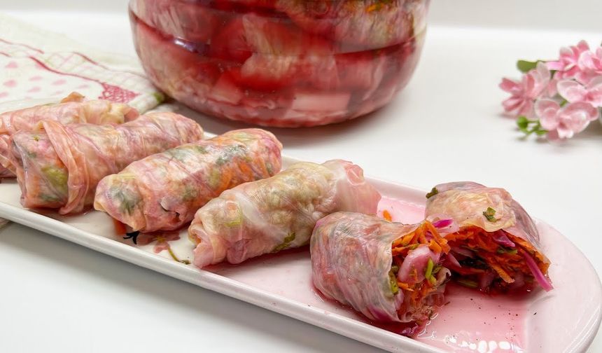 Kış Sofralarına Yeni Numara: Lahana Sarması Turşusu Hem Sarma Hem Turşu Bir Arada