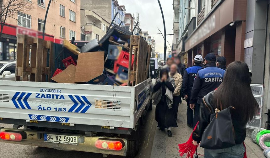 ORDU'DA KALDIRIM İŞGALİNE GEÇİT YOK