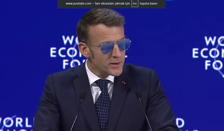 Davos Ekonomik Forumunda Makron Neden Gözlüklerle Çıktı?