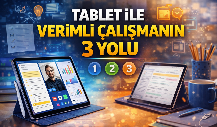 Tablet İle Verimli Çalışmanın 3 Yolu