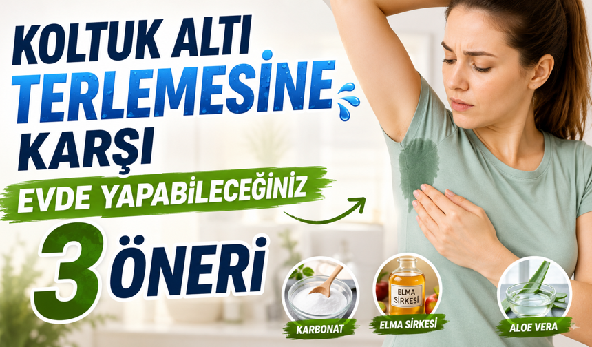 Koltuk Altı Terlemesine Karşı Evde Yapabileceğiniz 3 Öneri