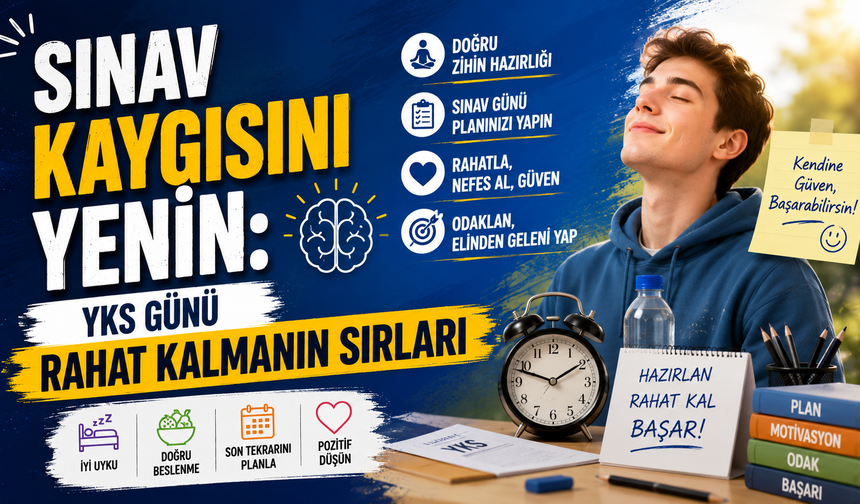 Sınav Kaygısını Yenin: YKS Günü Rahat Kalmanın Sırları