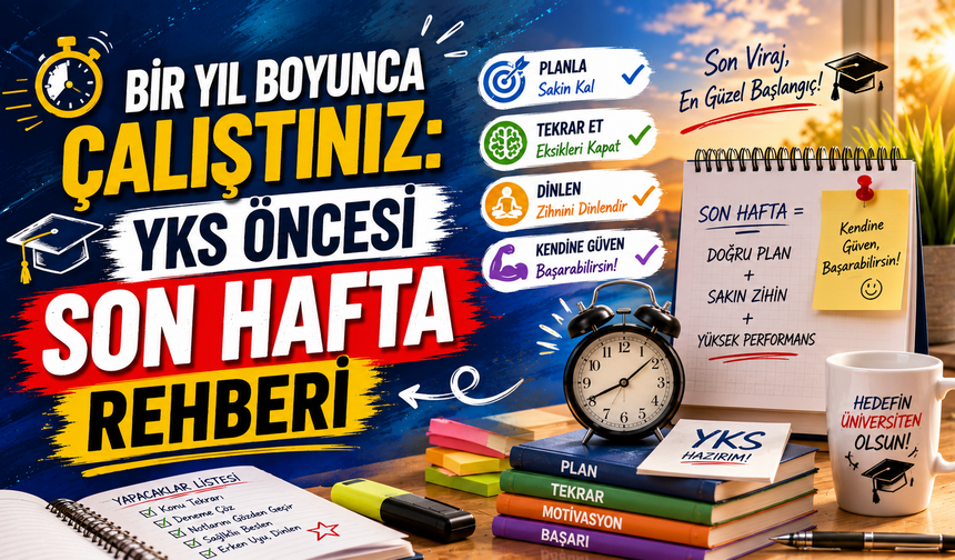 Bir Yıl Boyunca Çalıştınız: YKS Öncesi Son Hafta Rehberi