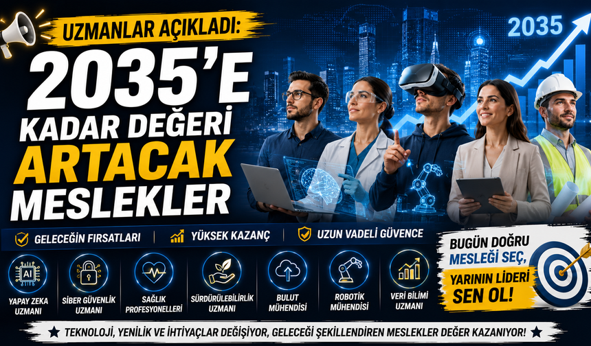 Uzmanlar Açıkladı: 2035'e Kadar Değeri Artacak Meslekler