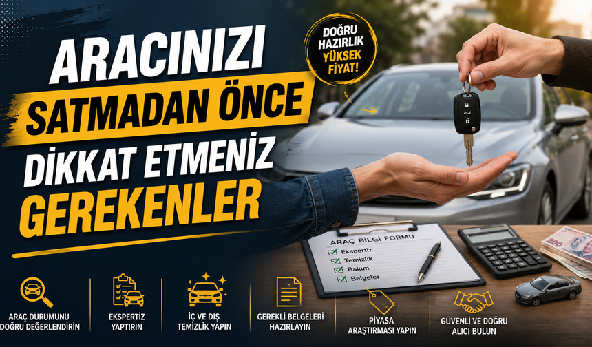 Aracınızı Satmadan Önce Dikkat Etmeniz Gerekenler
