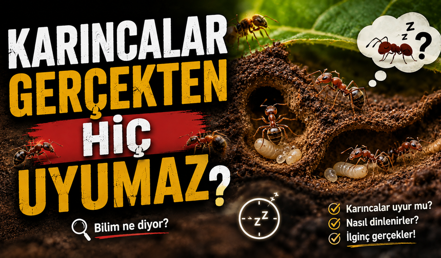 Karıncalar Gerçekten Hiç Uyumaz Mı?