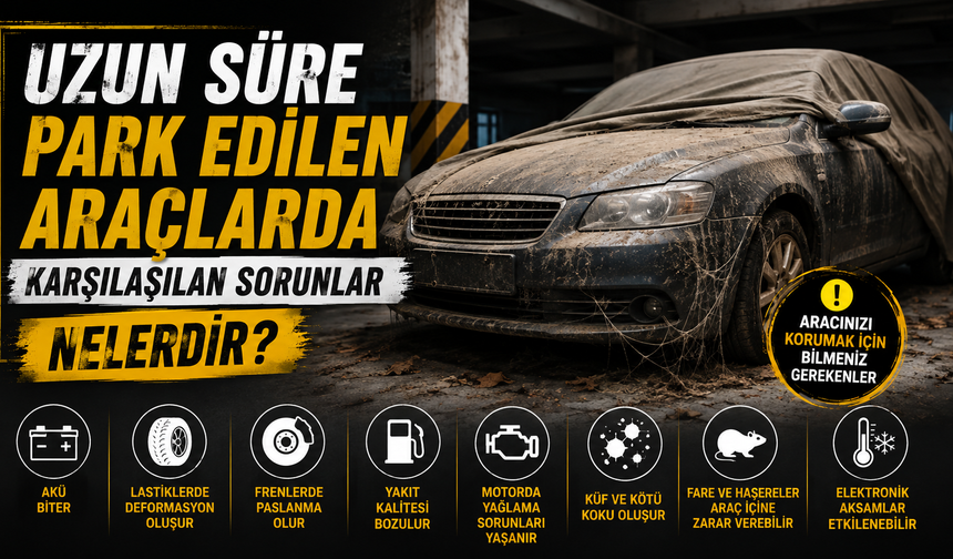 Uzun Süre Park Edilen Araçlarda Karşılaşılan Sorunlar Nelerdir?