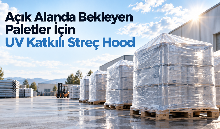 Açık Alanda Bekleyen Paletler İçin UV Katkılı Streç Hood