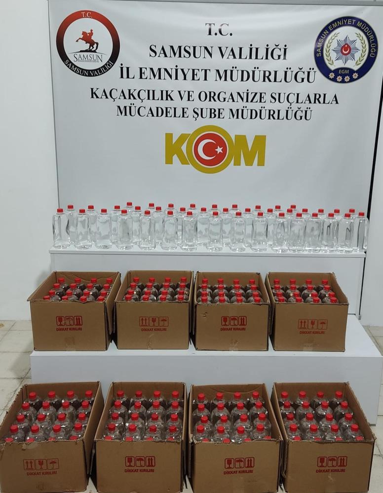 Samsun Emniyet Müdürlüğü - Etil Alkol Ele Geçirildi