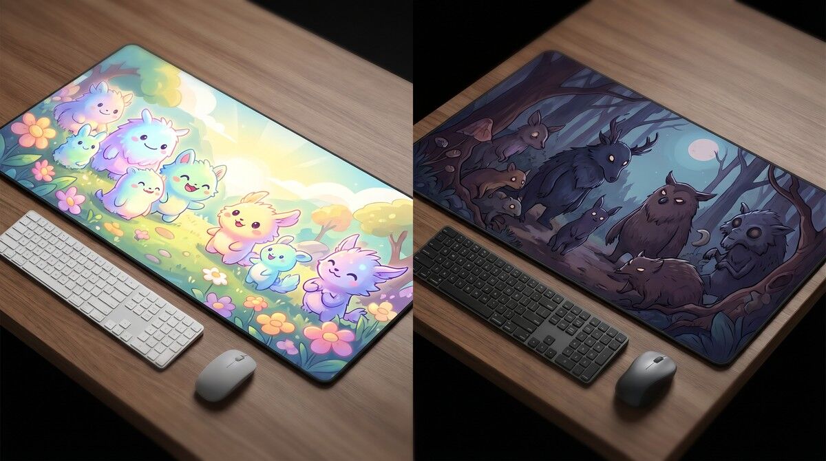 1 Pokemon Tasarimli Mouse Pad Masa Stili Hero