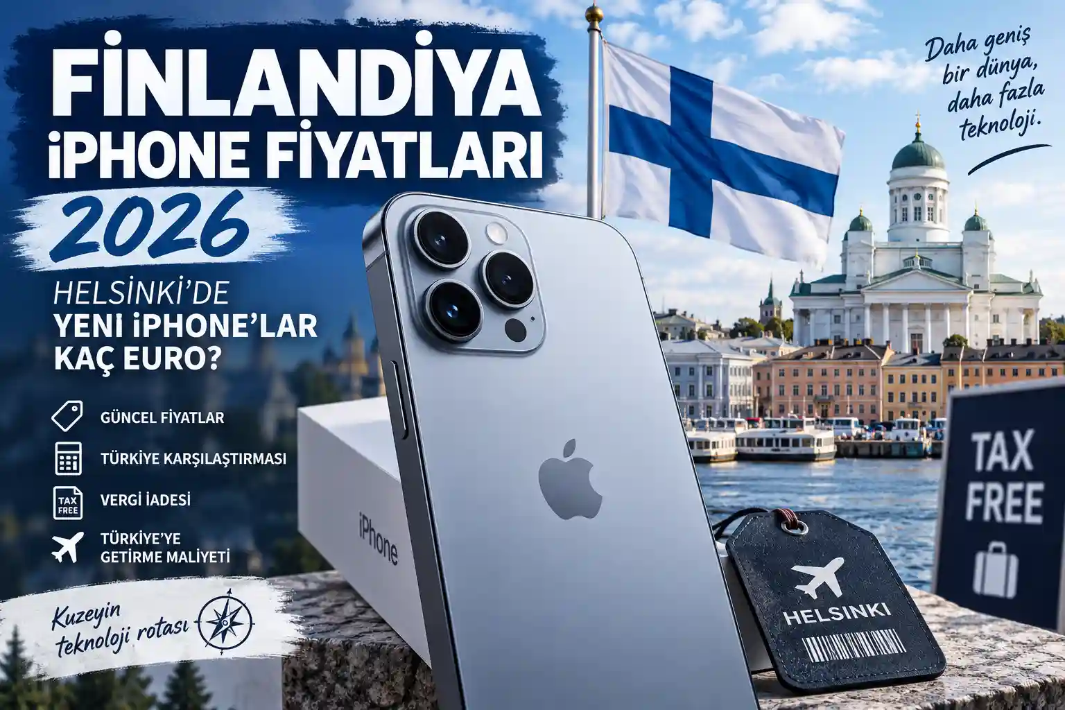 Finlandiya iPhone Fiyatları 2026: Helsinki'de Yeni iPhone'lar Kaç Euro?