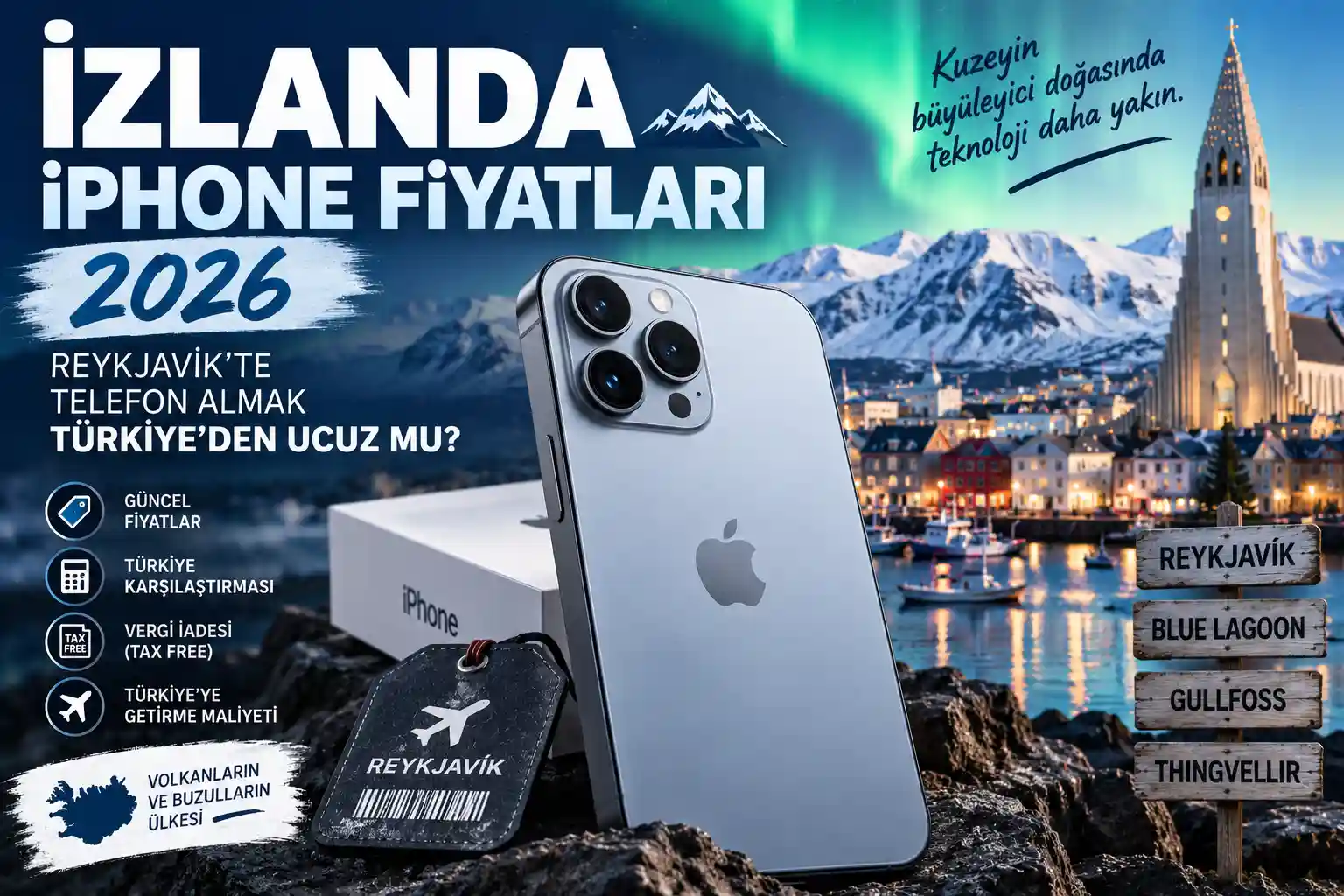İzlanda iPhone Fiyatları 2026: Reykjavik'te Yeni iPhone'lar Kaç Kron?